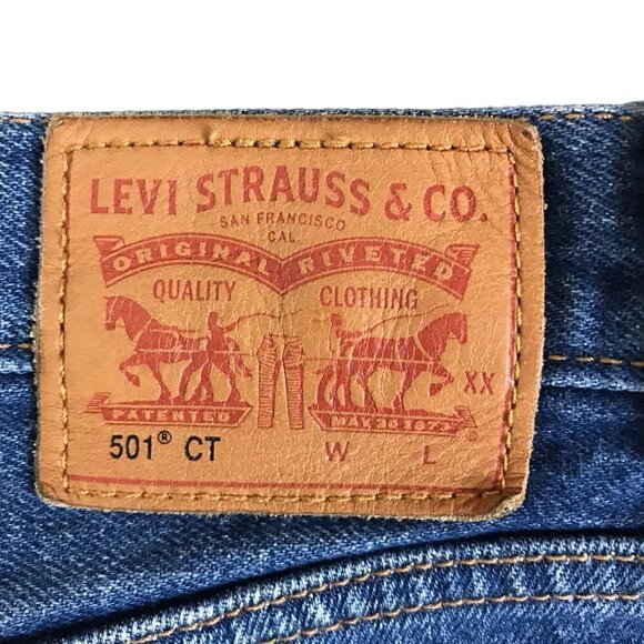 Levi's 501 Cut Off Shorts Size 27 - Picture 6 of 7